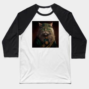 Celtic Cheiftan Cat Baseball T-Shirt
